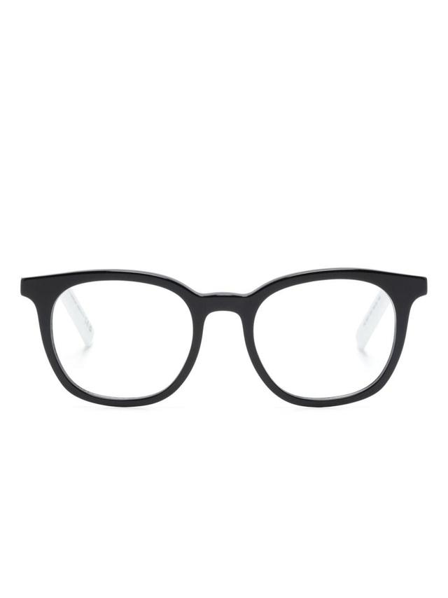 Ml5207 Two-tone Square-frame Glasses In Black Product Image