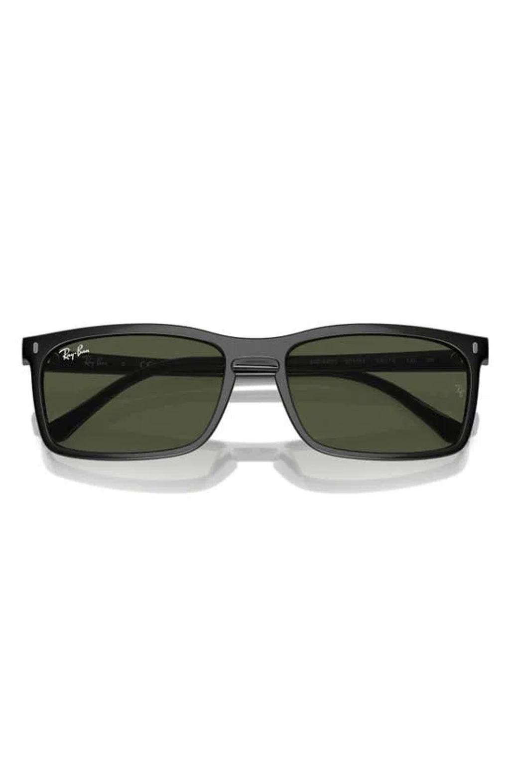 RAY BAN 59mm Rectangular Sunglasses In Black Product Image