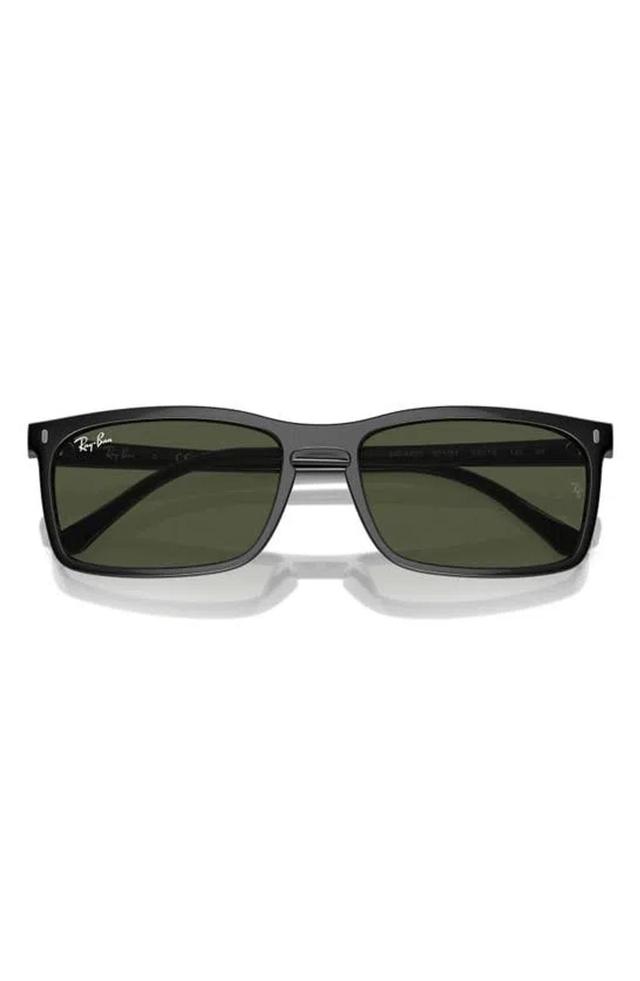 RAY BAN 59mm Rectangular Sunglasses In Black Product Image