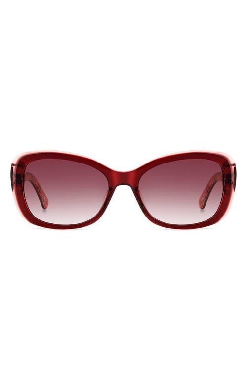 Kate Spade New York elowen 55mm gradient round sunglasses Product Image