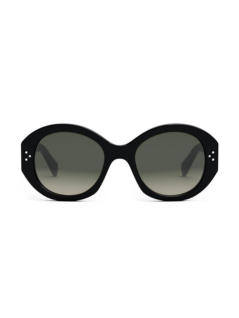 CELINE Bold 3 Dots 53mm Polarized Gradient Round Sunglasses Product Image