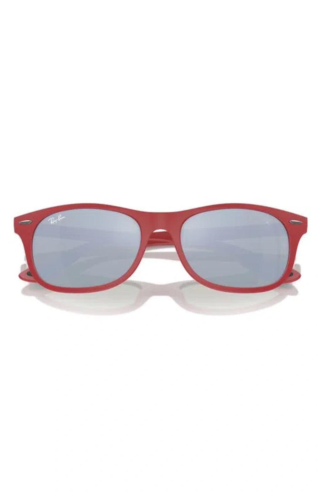 RAY BAN X Scuderia Ferrari 55mm Square Sunglasses In Matte Red Product Image