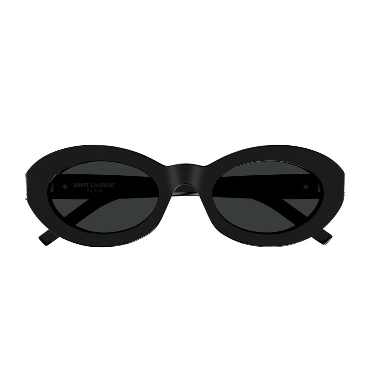 SAINT LAURENT Sl M136 Linea Classic 001 Black Sunglasses In Nero Product Image