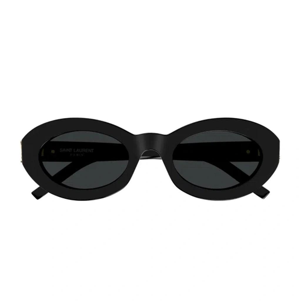 SAINT LAURENT Sl M136 Linea Classic 001 Black Sunglasses In Nero Product Image