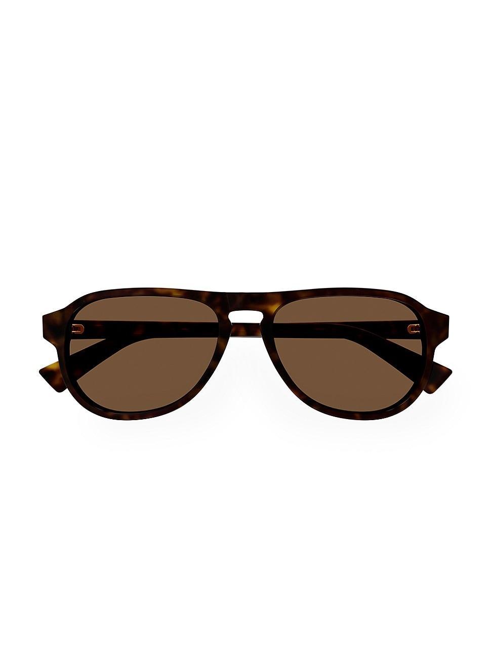 Men's Keyhole-Bridge Acetate Oval Sunglasses Product Image