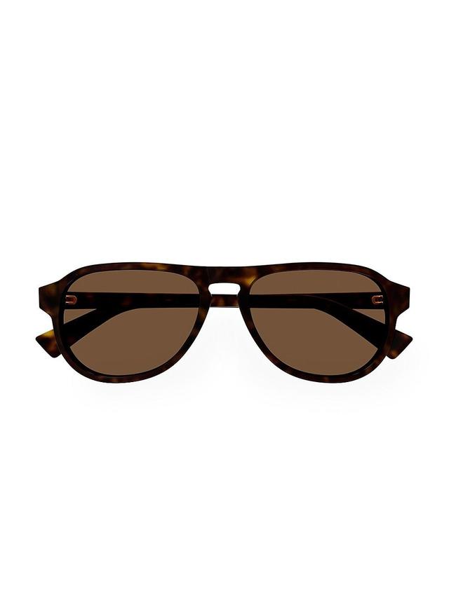 Mens Keyhole-Bridge Acetate Oval Sunglasses Product Image