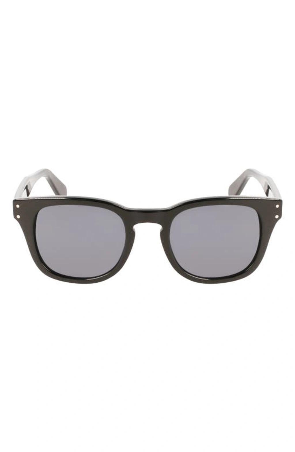 FERRAGAMO 49mm Small Rectangular Sunglasses In Black Product Image