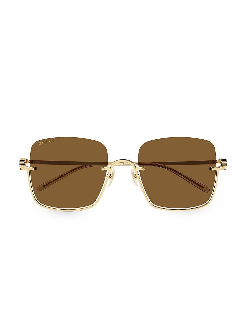 Womens GG Upside Down Square Sunglasses Product Image