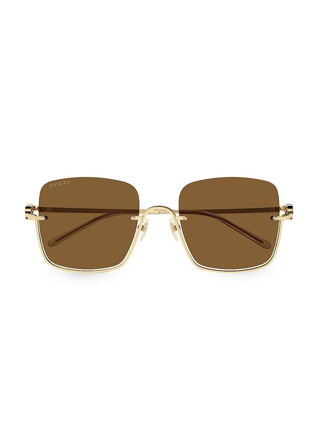 Womens GG Upside Down Square Sunglasses Product Image