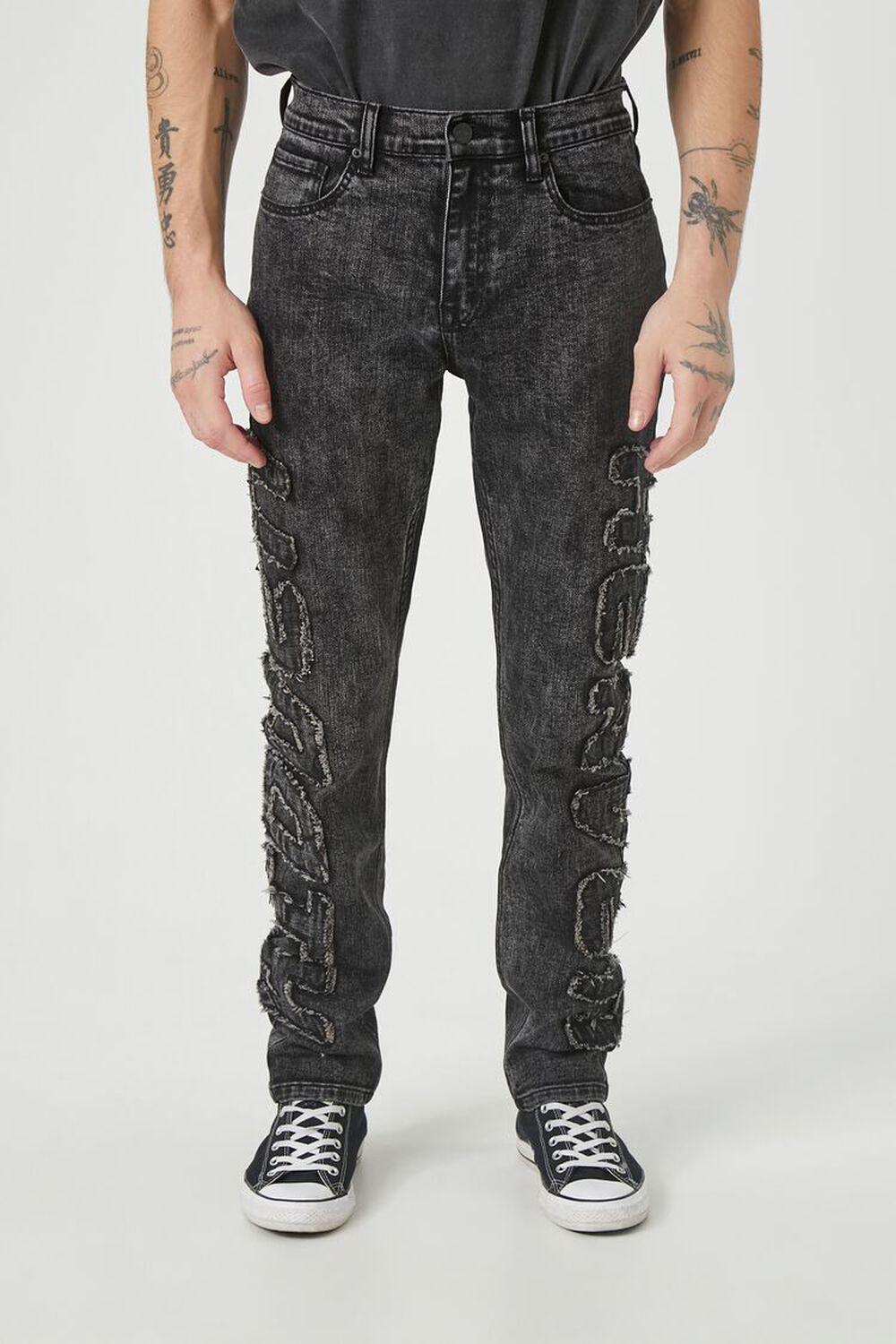 Frayed Heaven Slim-Fit Jeans | Forever 21 Product Image