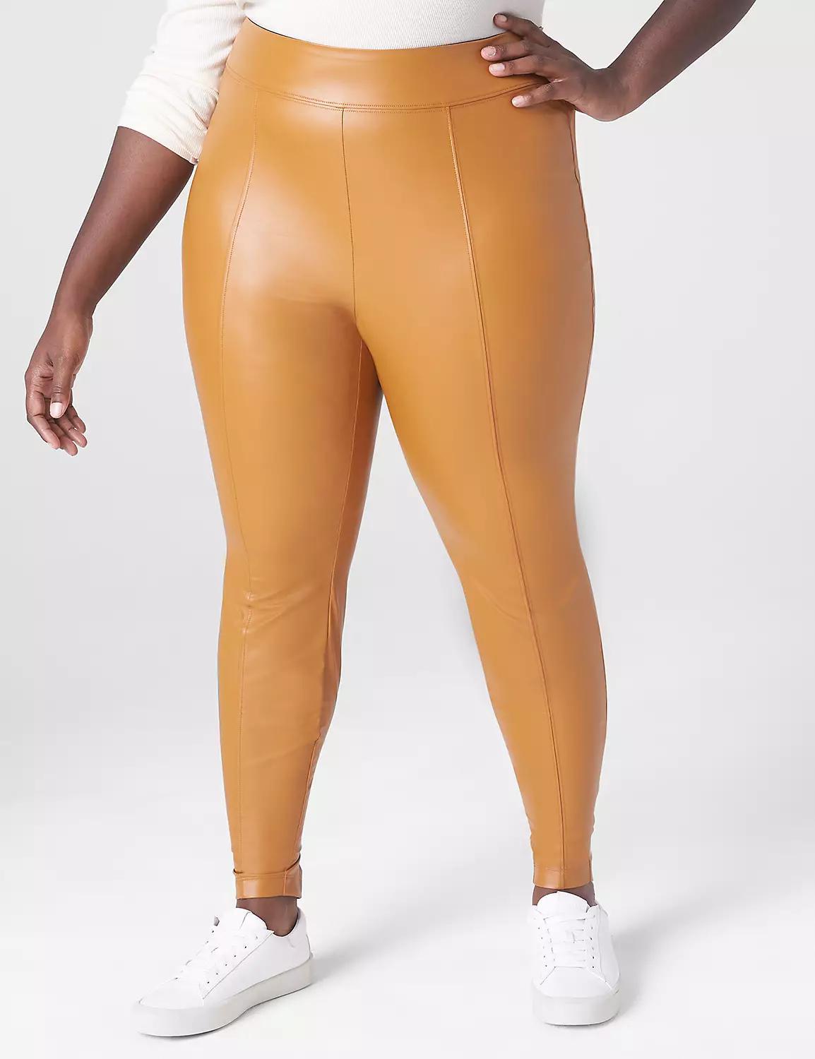 Lane Bryant Pull-On Faux-Leather Legging 14 Cathay Spice Product Image