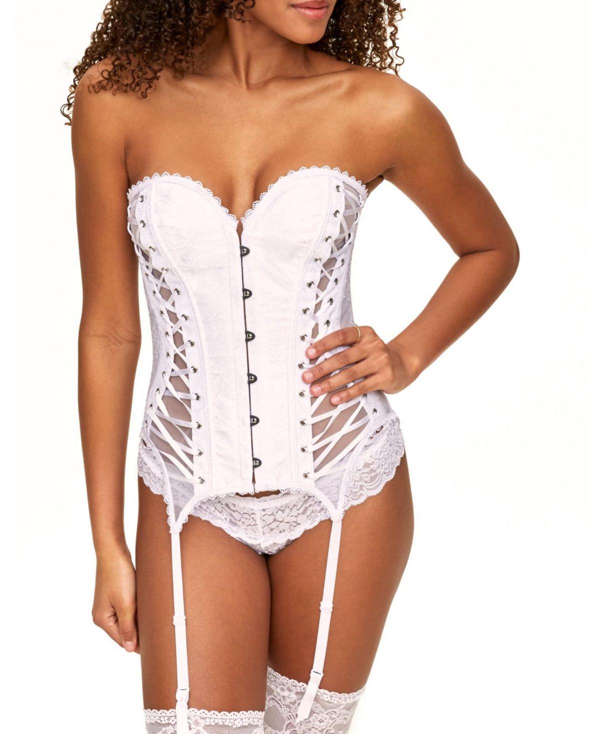 Aurora Womens Boned Corset & Thong Set Product Image