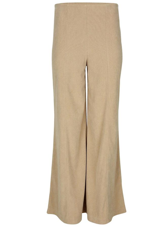 Corduroy Wide Leg Pants - Oxford Tan Product Image