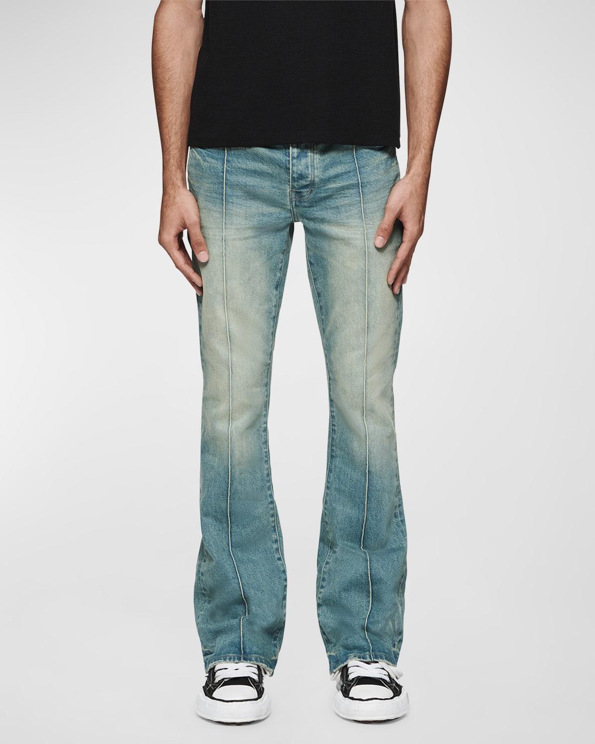 Men's Pintuck Flare Overdye Jeans Product Image