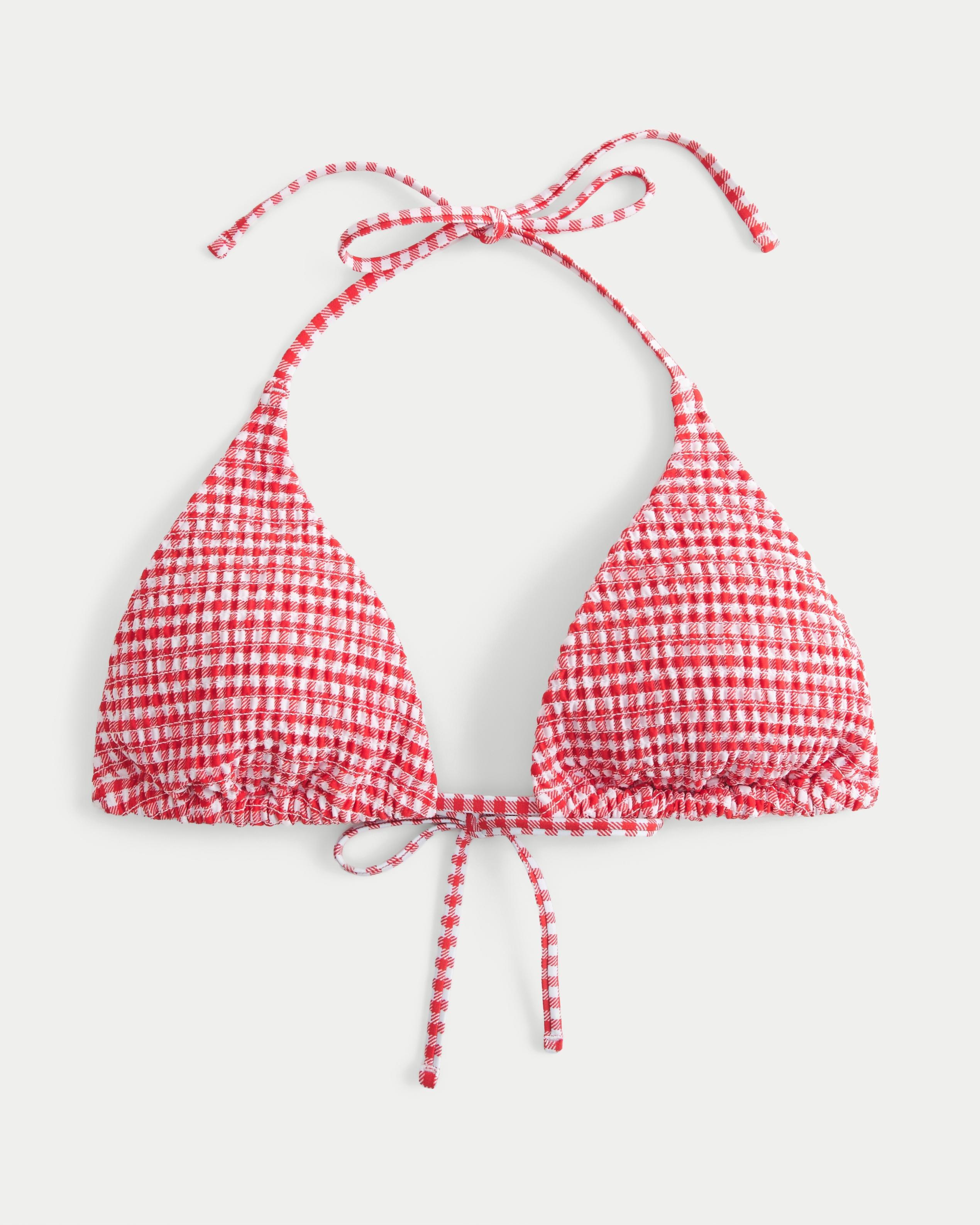 Smocked Mult-Way Triangle Bikini Top Product Image