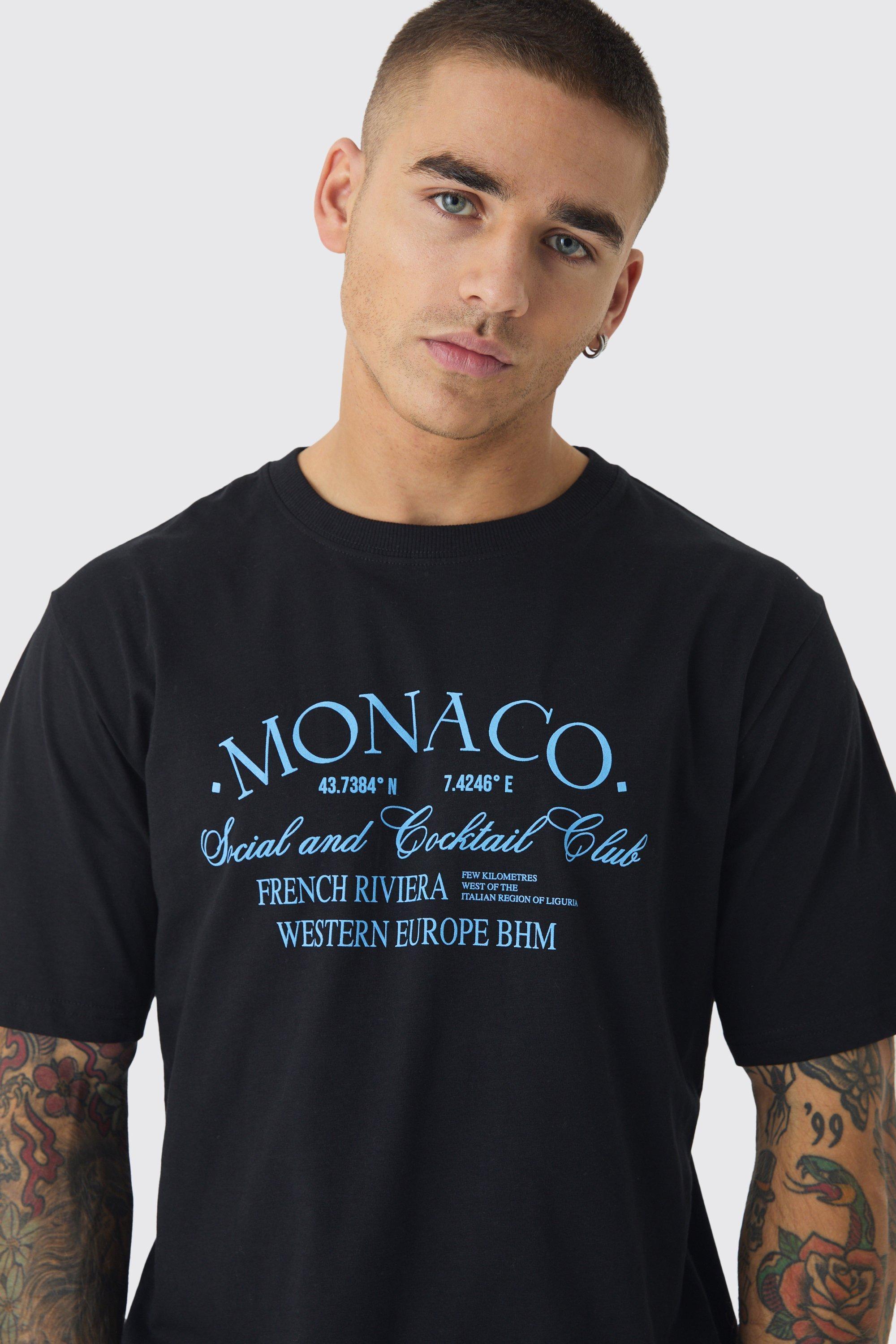 Monaco Back Graphic T-shirt | boohooMAN USA Product Image