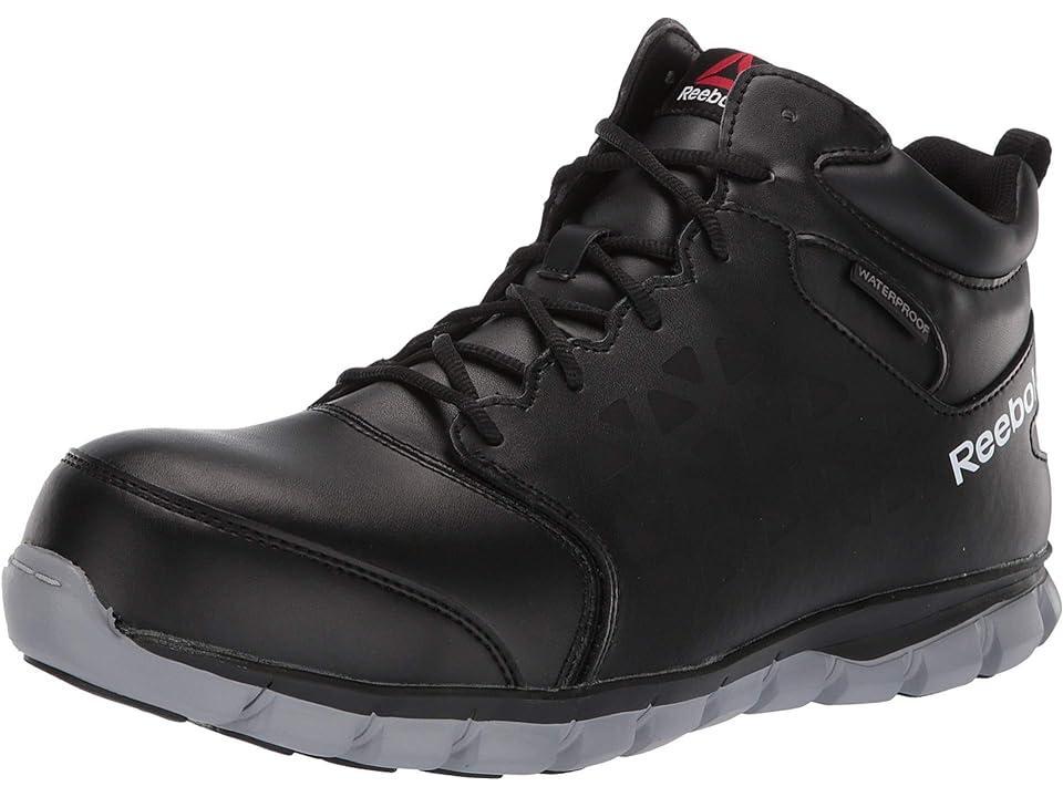 Reebok Work Sublite Cushion Work Mid Comp Toe EH (Black/Grey) Men's Work Boots Product Image