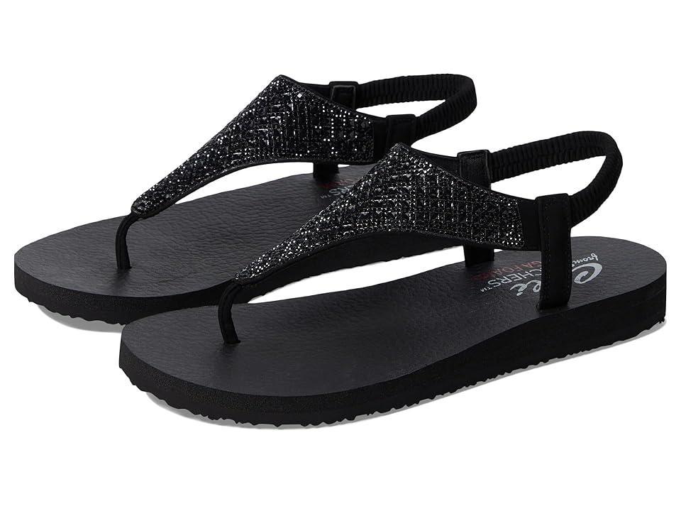 SKECHERS Meditation - Rockstar Black) Women's Shoes Product Image