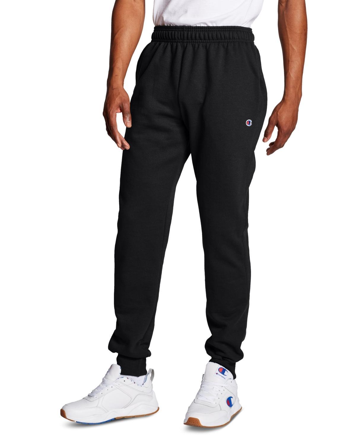 Oxford Gray Pocket Drawstring Powerblend Joggers - Men Product Image