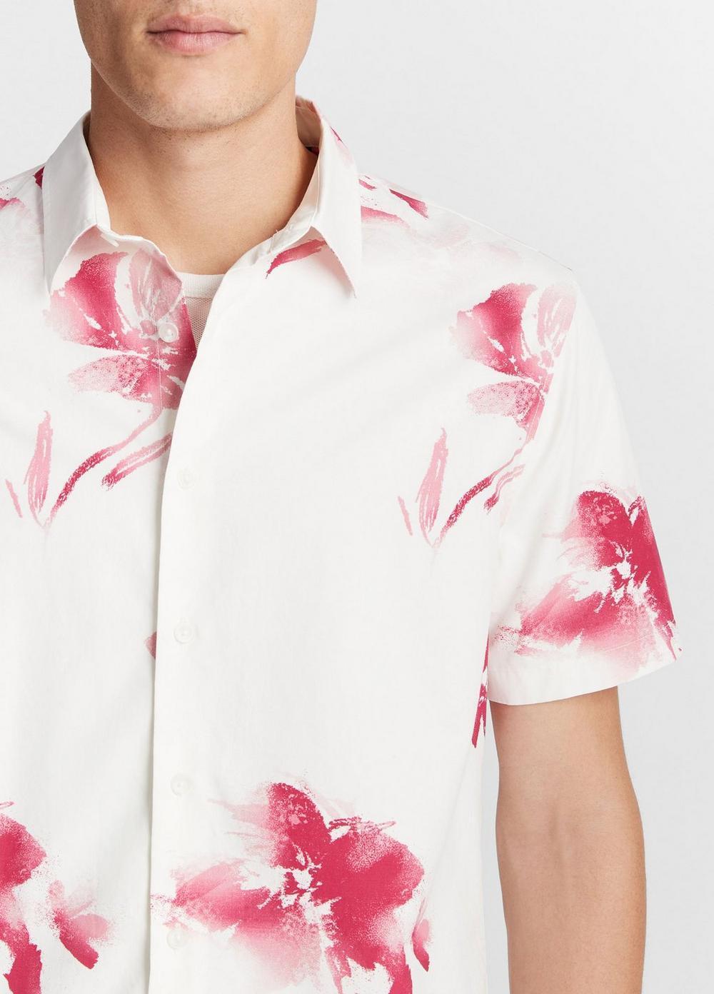 Faded Floral Short-Sleeve Shirt Product Image