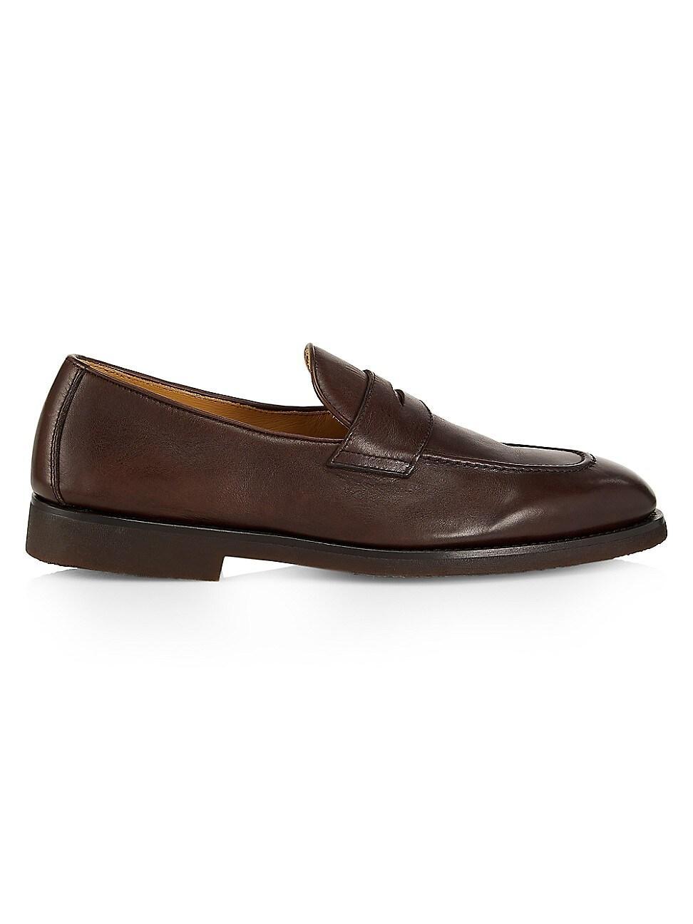 Mens Leather Penny Loafers Product Image