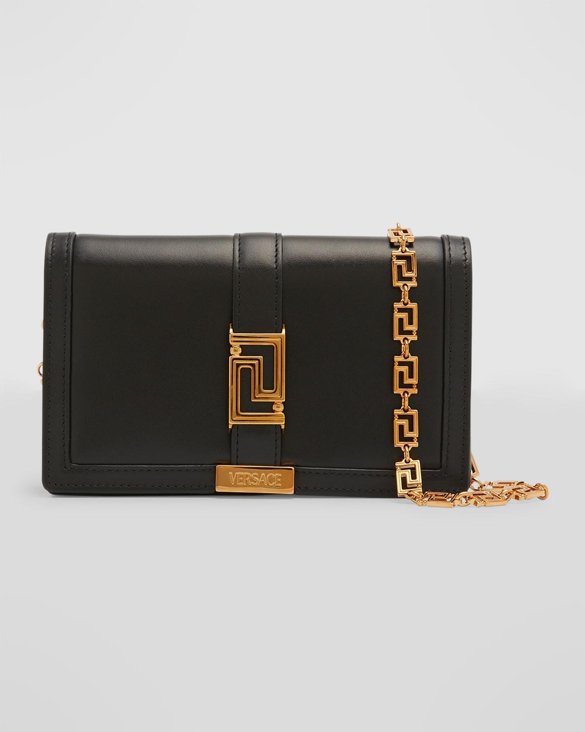 Versace Greca Goddess Leather Clutch Product Image