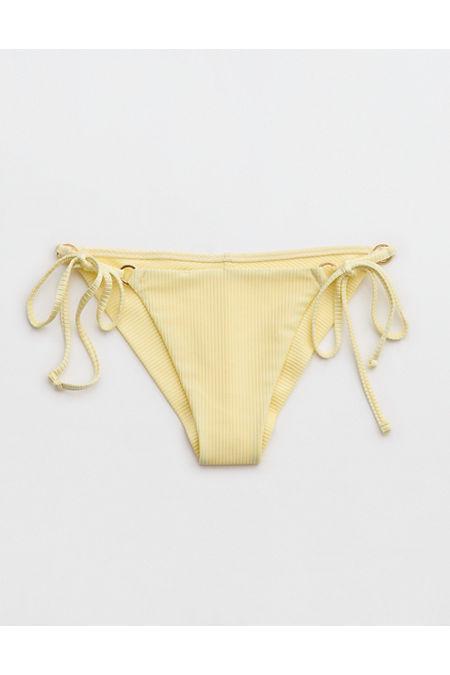 Aerie Shine Rib Cheekiest Tie Bikini Bottom Women's Product Image