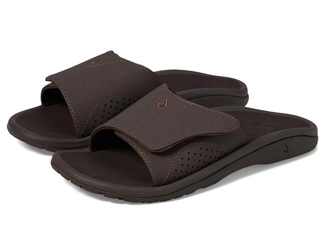 OluKai Nalu Slide (Dark Java/Dark Java) Men's Slide Shoes Product Image