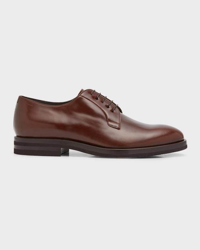 Mens Liscio Leather Derby Shoes Product Image