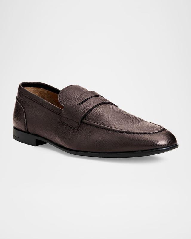 Men's Lastra Soft Leather Penny Loafers Product Image