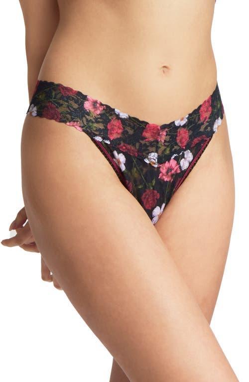 Hanky Panky Print Lace Original Rise Thong Product Image