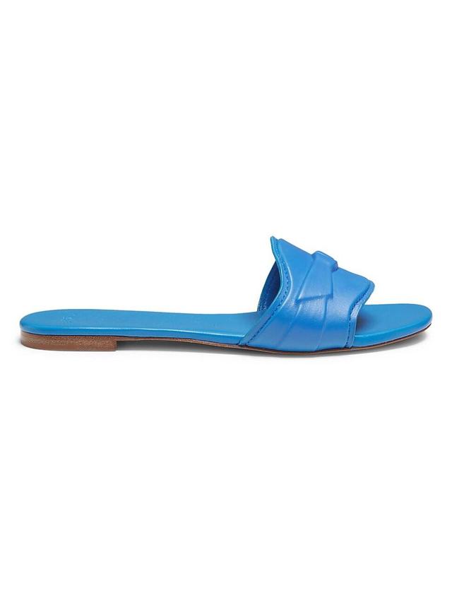 Womens Clarita Padded Leather Slides Product Image