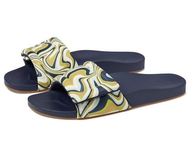 OluKai Sunbeam Slide Sandal (Deepest Depths/Swirl) Women's Sandals Product Image