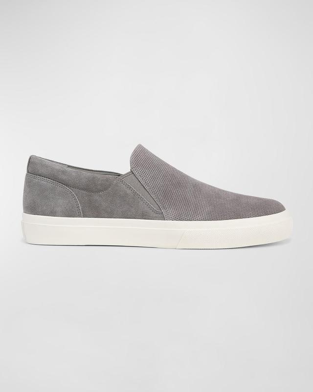 Mens Fletcher Perforated Suede Slip-On Sneakers Product Image