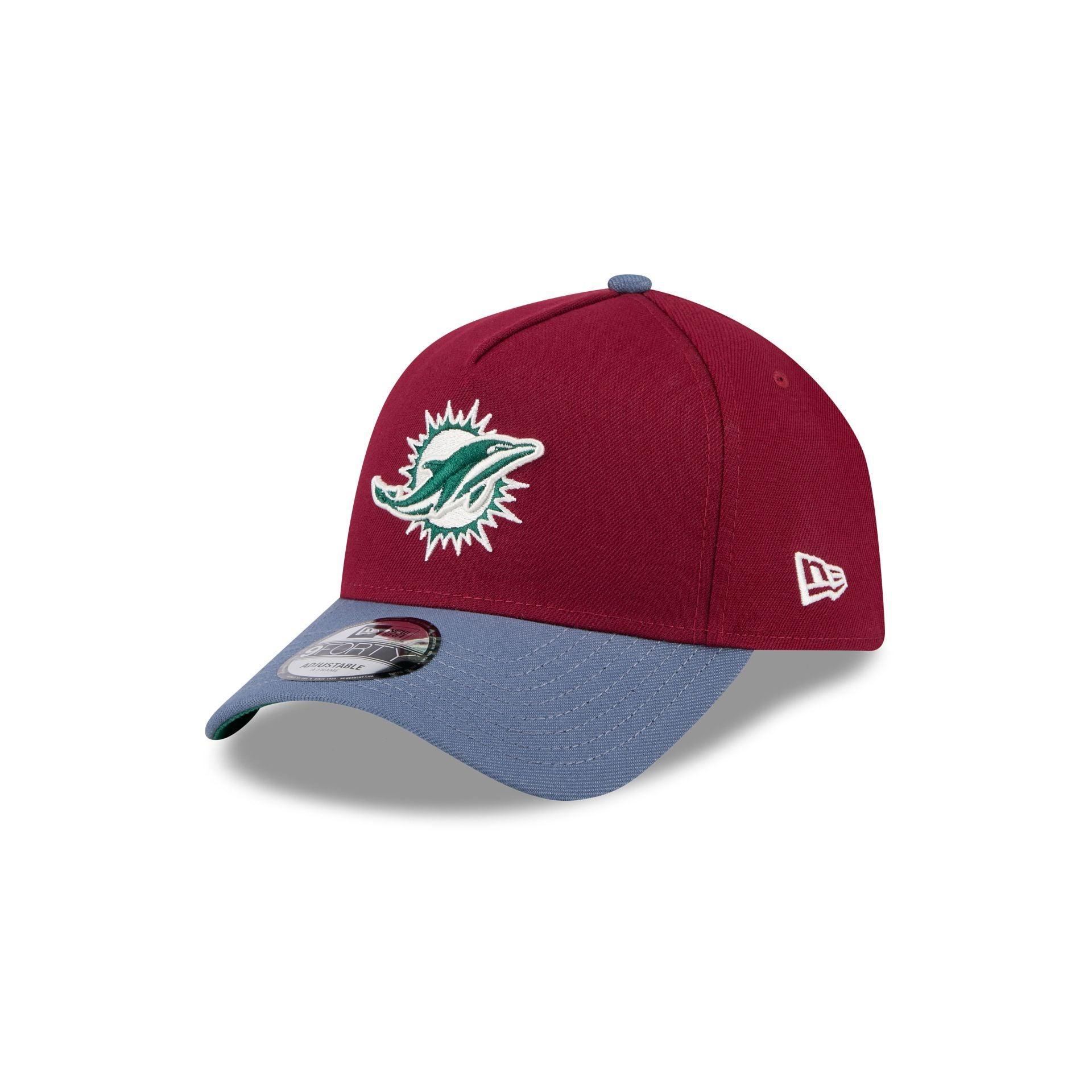 Miami Dolphins Cherry 9FORTY A-Frame Snapback Hat Male Product Image