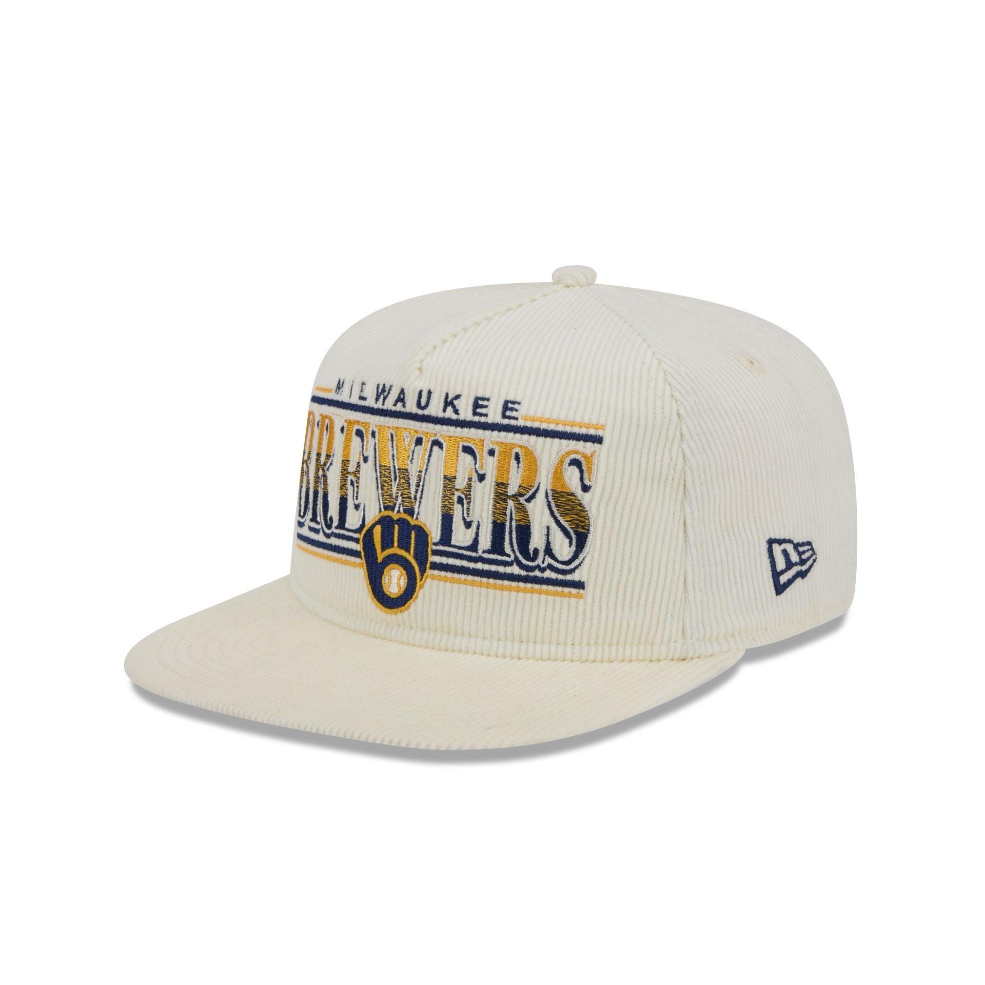 Milwaukee Brewers Throwback Corduroy Golfer Hat Male Product Image