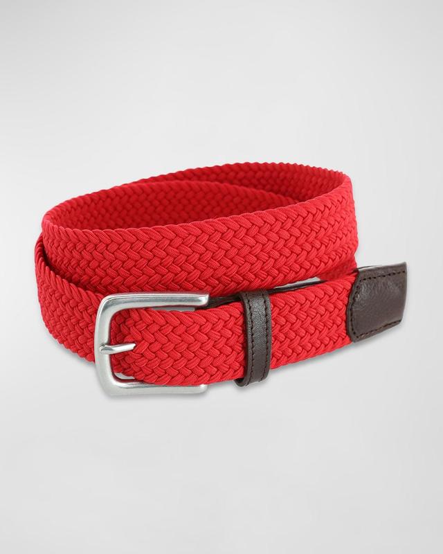 Mens Riverside Woven Rayon Leather Belt Product Image