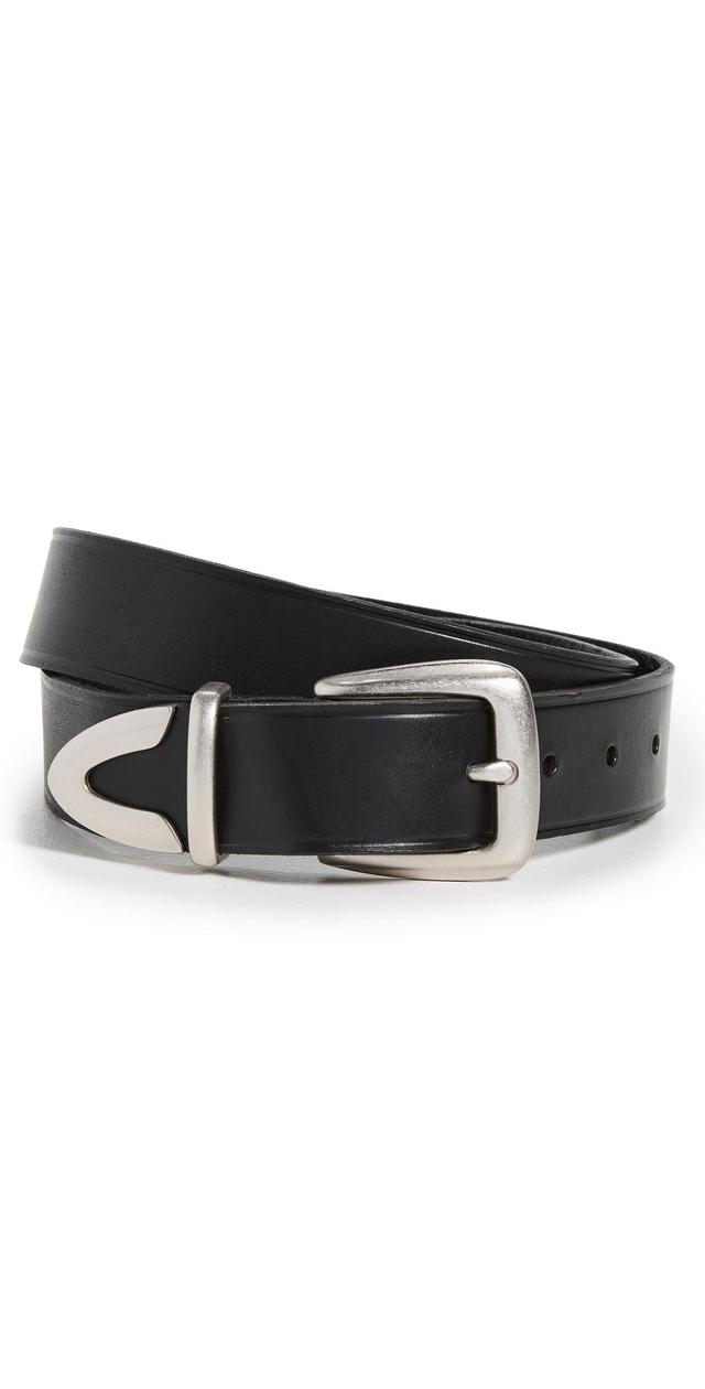 Madewell Leather Western Belt (True Black) Women's Belts Product Image