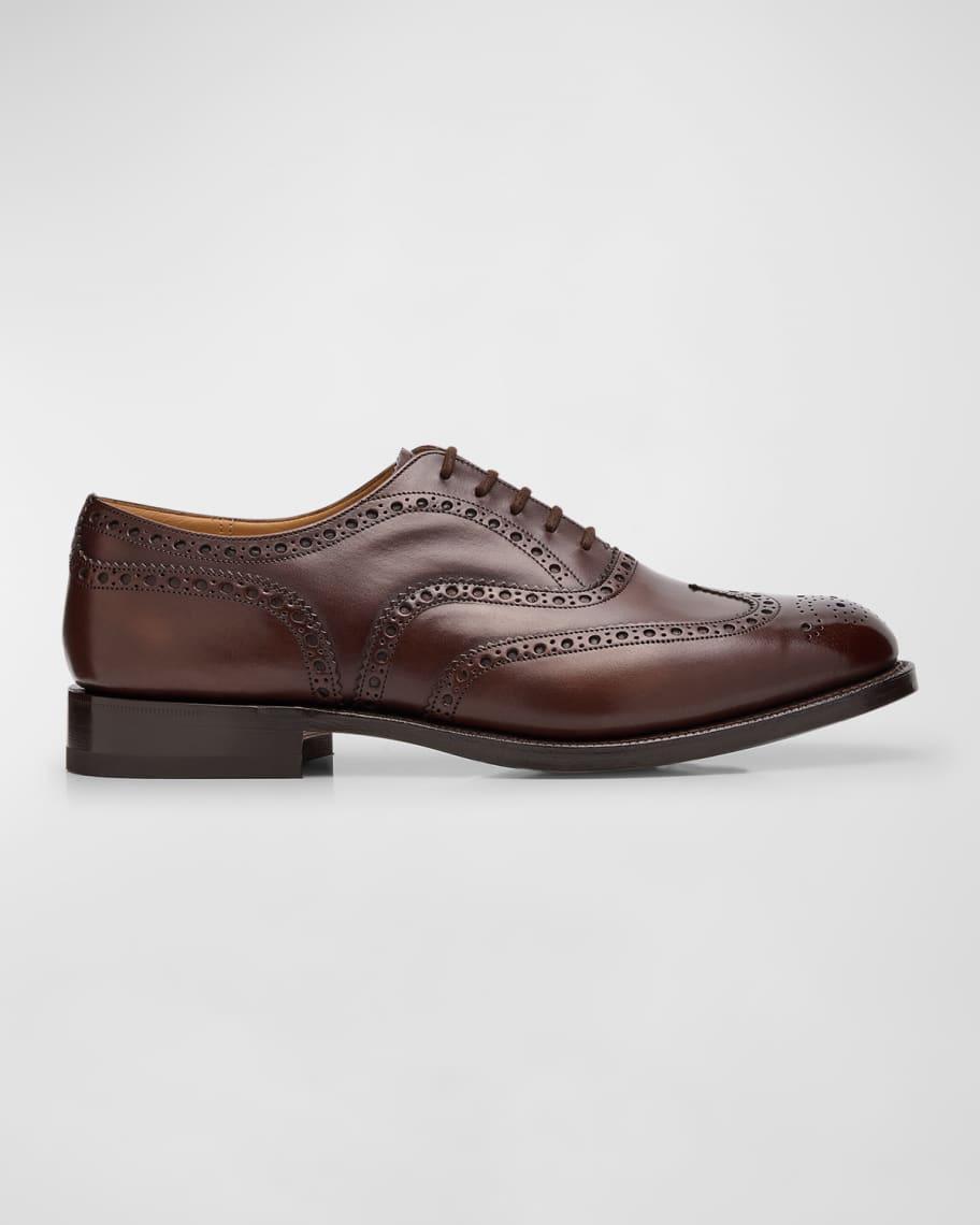 Mens Burwood Brogue Wingtip Leather Oxfords Product Image