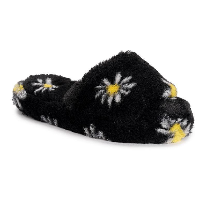 MUK LUKS Orla Daisy Womens Faux Fur Slippers Product Image