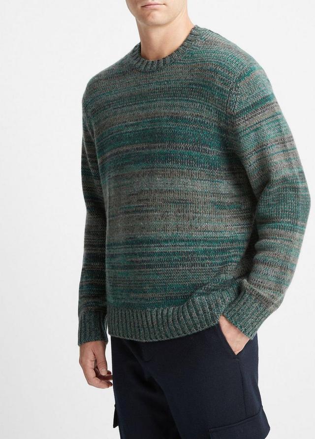 Marled Cashmere-Wool Crew Neck Sweater Product Image