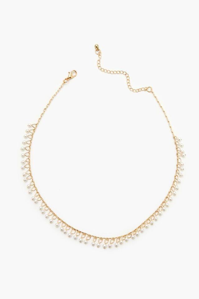 Faux Pearl Charm Choker Necklace | Forever 21 Product Image