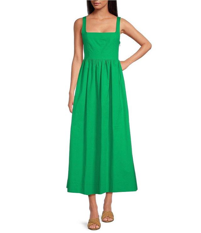 WAYF Square Neck Sleeveless Midi Tank Dress Product Image