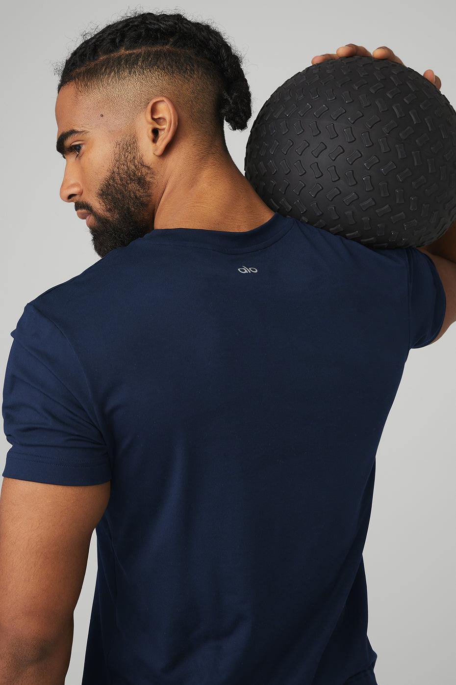 Conquer Reform Crewneck Short Sleeve - Navy Male Product Image