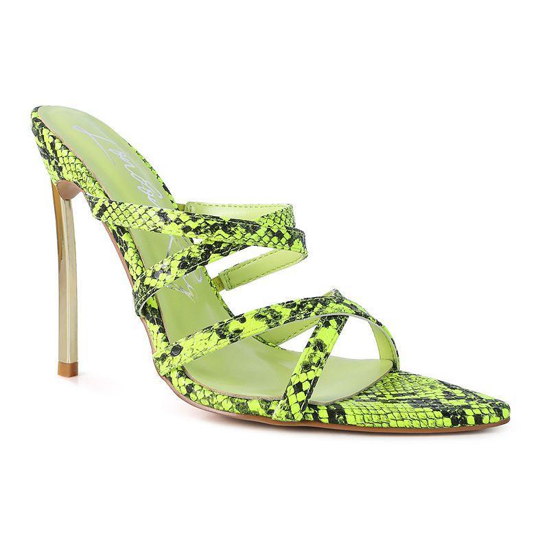 London Rag Night Club Womens High Heel Sandals Brt Yellow Product Image