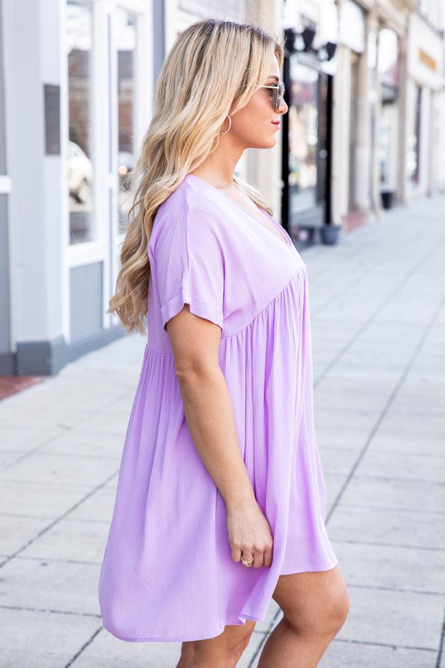 Call You Over Lavender Romper Dress FINAL SALE Product Image