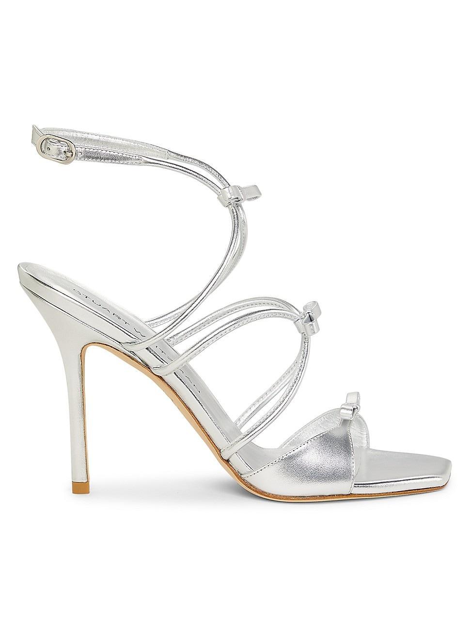 Womens Tully 100MM Metallic Leather Sandals Product Image