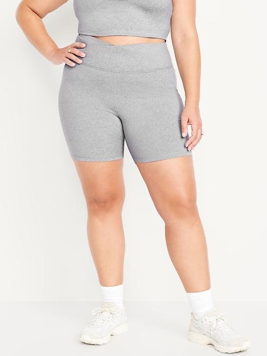 Extra High-Waisted CloudComfy Biker Shorts -- 6-inch inseam Product Image