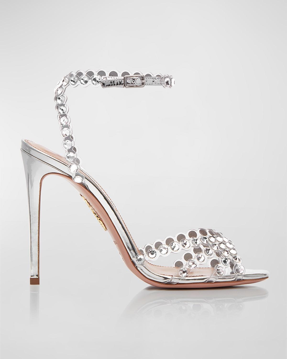 Tequila Crystal Ankle-Strap Cocktail Sandals Product Image