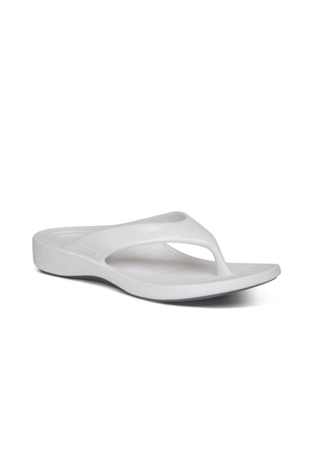 Women's Aetrex Maui Sandal in White Product Image